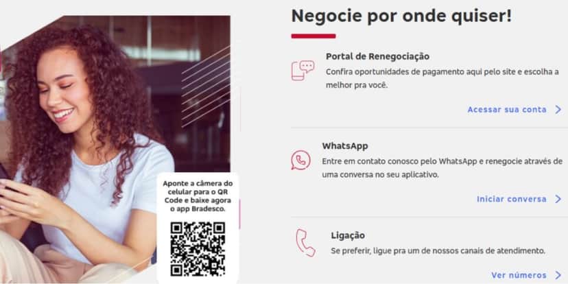 Renegocie as suas dívidas do Bradesco (Reprodução: Divulgação) Renegocie as suas dívidas do Bradesco (Reprodução: Divulgação)