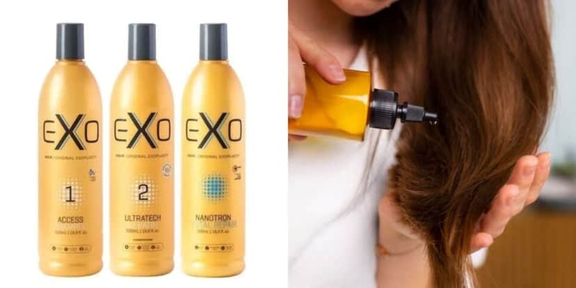 Três produtos EXO para alisar o cabelo das mulheres (Reprodução: Montagem TV Foco) Três produtos EXO para alisar o cabelo das mulheres (Reprodução: Montagem TV Foco)