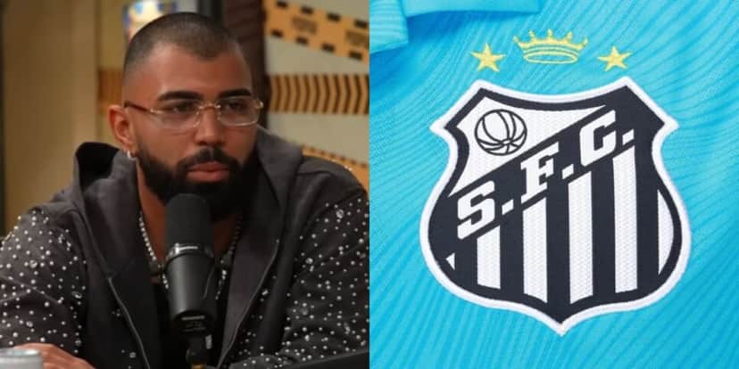 Gabigol pode defender o Santos em 2026 (Reprodução: Podpah / Youtube) Gabigol pode defender o Santos em 2026 (Reprodução: Podpah / Youtube)