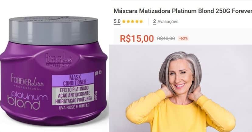 Máscara Matizadora Forever Liss Platinum Blond (