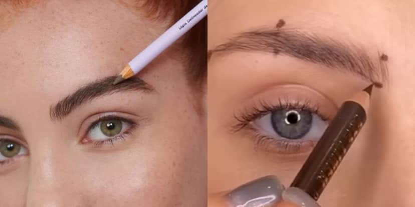 Utilize lápis para preencher a sobrancelha dentro de casa (Reprodução: Youtube) Utilize lápis para preencher a sobrancelha dentro de casa (Reprodução: Youtube)