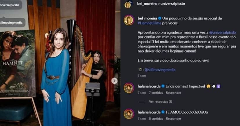 Postagem de Bel Moreira em evento (Foto Reprodução/Instagram/@bel moreira) Postagem de Bel Moreira em evento (Foto Reprodução/Instagram/@bel moreira)