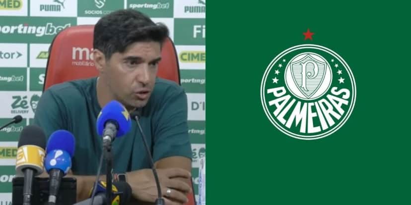 Abel Ferreira dispensa zagueiro do Palmeiras (Reprodução: Youtube) Abel Ferreira dispensa zagueiro do Palmeiras (Reprodução: Youtube)