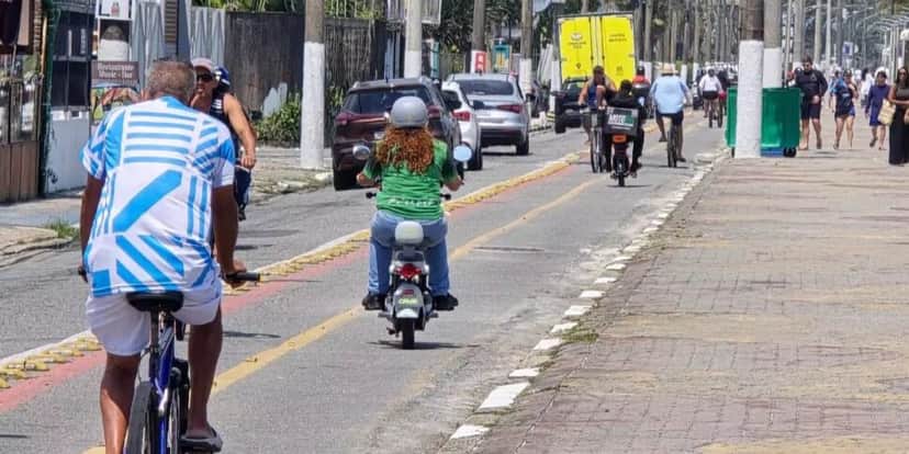 Proibida circulação de ciclomotores em ciclofaixa (Reprodução: Divulgação) Proibida circulação de ciclomotores em ciclofaixa (Reprodução: Divulgação)