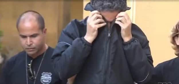 O ex-BBB Laércio ao ser preso em Curitiba, em 2017 (Foto: Reprodução / RPC/TV / Globo) O ex-BBB Laércio ao ser preso em Curitiba, em 2017 (Foto: Reprodução / RPC/TV / Globo)