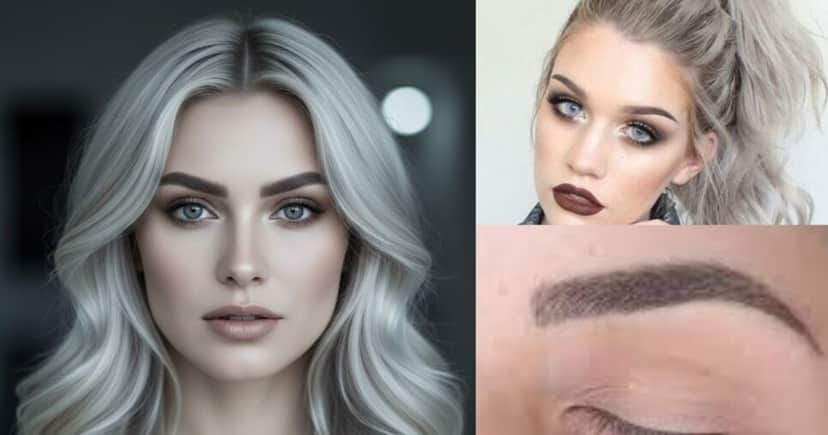 Escolha tons de fendi ou castanho acinzentado para as sobrancelhas e sustente a elegância da temperatura fria (Foto Reprodução/Montagem/TV Foco/Canva/Lennita/GMN/Instagram)