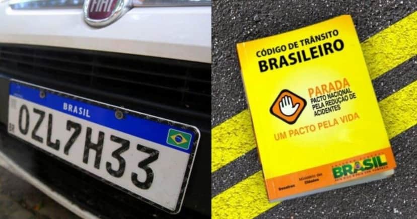 Lei de trânsito atinge motoristas que descumprirem obrigação nas placas e envolve a CNH - Montagem/TV FOCO Lei de trânsito atinge motoristas que descumprirem obrigação nas placas e envolve a CNH - Montagem/TV FOCO