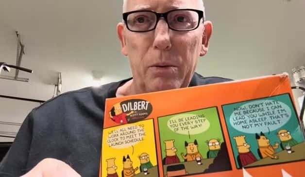 Morre Scott Adams, criador do quadrinho 'Dilbert', aos 68 anos (Foto: Reprodução / YouTube) Morre Scott Adams, criador do quadrinho 'Dilbert', aos 68 anos (Foto: Reprodução / YouTube)