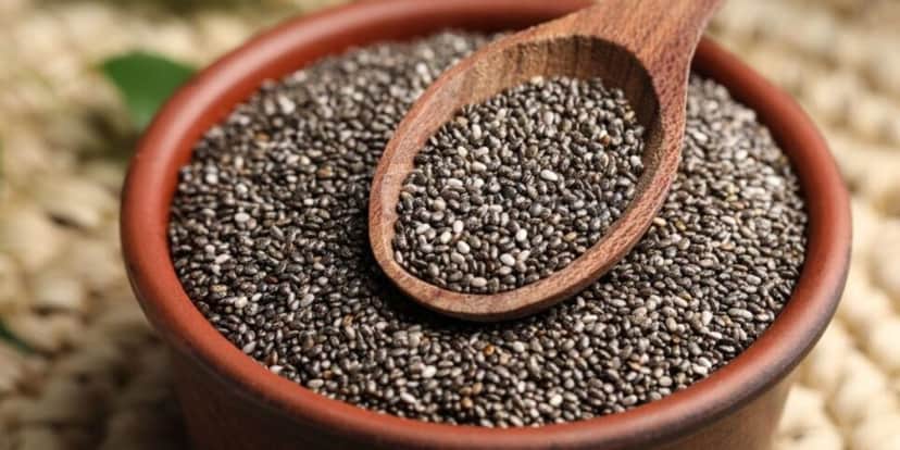 Semente de chia para aumentar a produção de colágeno (Reprodução: Divulgação) Semente de chia para aumentar a produção de colágeno (Reprodução: Divulgação)
