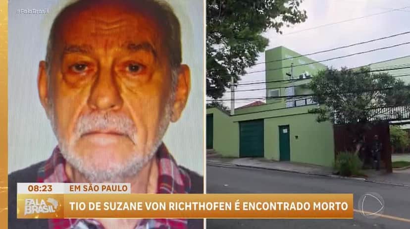 Tio de Suzane é encontrado morto (Foto: Reprodução / Record) Tio de Suzane é encontrado morto (Foto: Reprodução / Record)