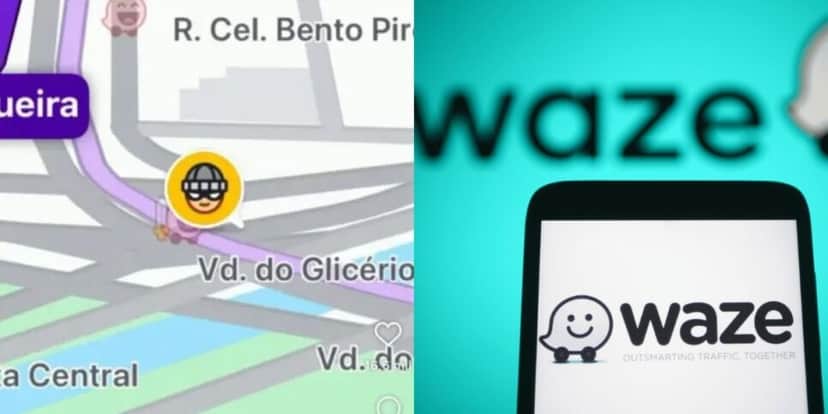Waze com novo ícone de insegurança aos motoristas (Reprodução: Montagem TV Foco) Waze com novo ícone de insegurança aos motoristas (Reprodução: Montagem TV Foco)