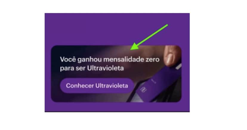Mensagem no aplicativo do Nubank (Foto: Reprodução / Melhores cartões) Mensagem no aplicativo do Nubank (Foto: Reprodução / Melhores cartões)