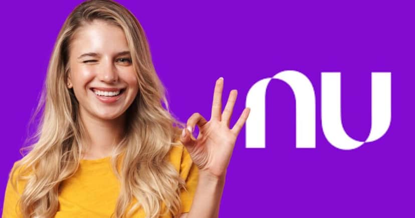 Mulher e logo Nubank (Fotos: Reproduções / Canva / Nubank) Mulher e logo Nubank (Fotos: Reproduções / Canva / Nubank)