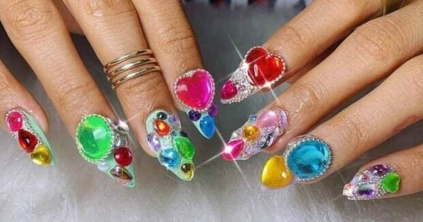 Unhas de carnaval - Foto: Internet Unhas de carnaval - Foto: Internet