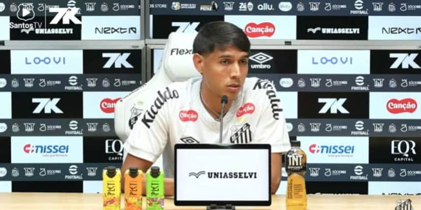 Alexis Duarte próximo a sair por empréstimo do Santos (Reprodução: Youtube)