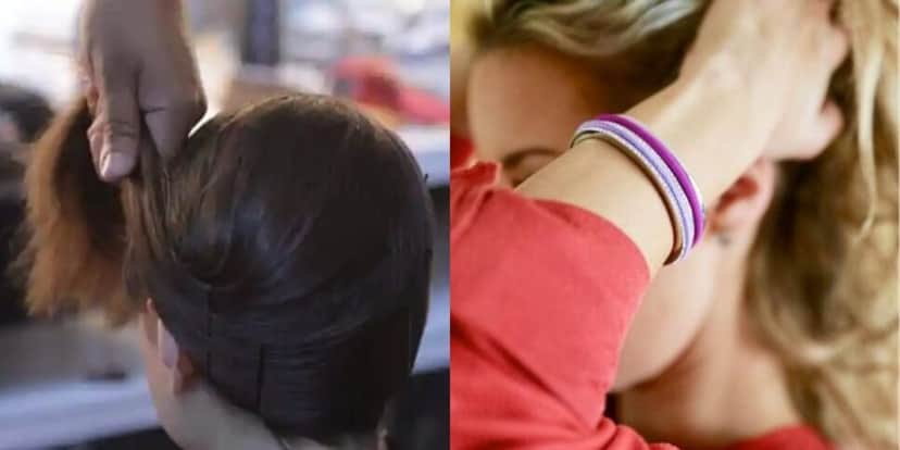 Touca e elásticos para alisar o cabelo (Reprodução: Montagem TV Foco) Touca e elásticos para alisar o cabelo (Reprodução: Montagem TV Foco)