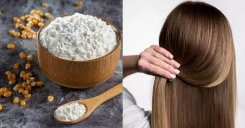 Como fazer máscara de amido de milho para transformar o cabelo ressecado e com frizz - Foto: Montagem Como fazer máscara de amido de milho para transformar o cabelo ressecado e com frizz - Foto: Montagem