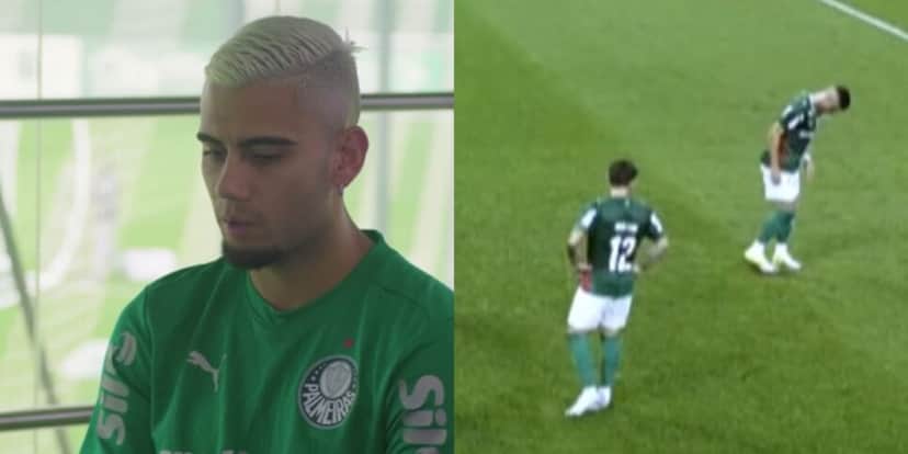 Andreas Pereira estragando a marca do pênalti (Reprodução: Youtube / André Hernan) Andreas Pereira estragando a marca do pênalti (Reprodução: Youtube / André Hernan)