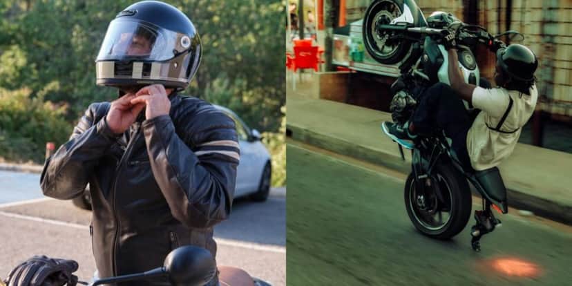 Andar sem capacete e empinar a moto suspendem a CNH (Reprodução: Montagem TV Foco) Andar sem capacete e empinar a moto suspendem a CNH (Reprodução: Montagem TV Foco)
