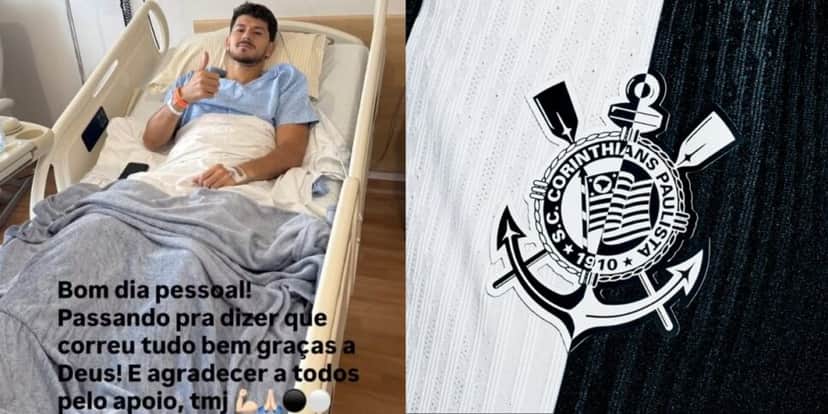 Hugo passou por uma cirurgia no menisco do joelho direito (Reprodução: Instagram) Hugo passou por uma cirurgia no menisco do joelho direito (Reprodução: Instagram)