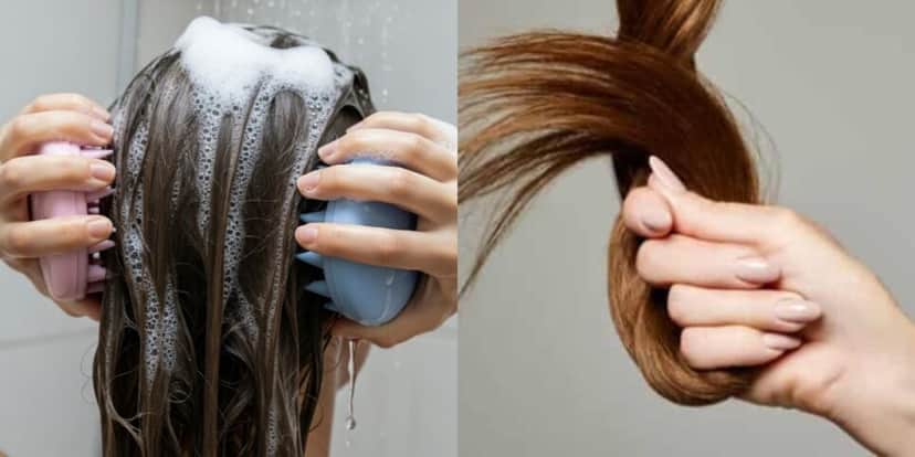 Método de lavagem japonesa para deixar o cabelo forte (Reprodução: Montagem TV Foco) Método de lavagem japonesa para deixar o cabelo forte (Reprodução: Montagem TV Foco)