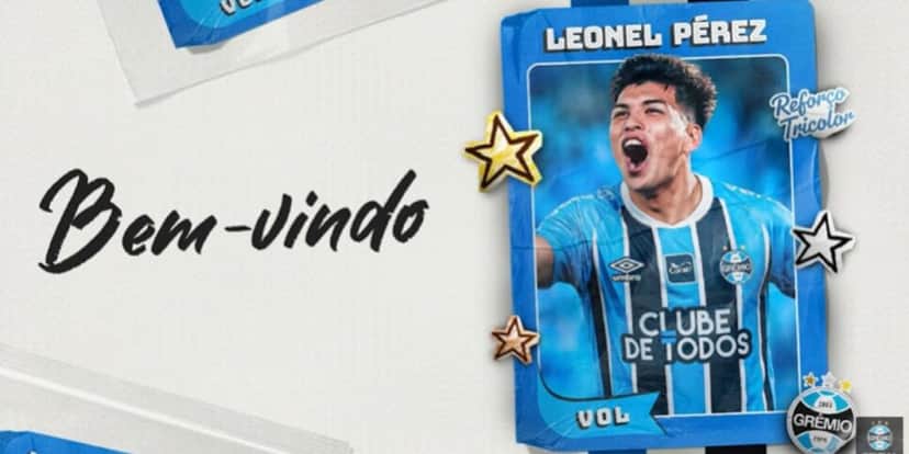 Leonel Pérez é o sexto reforço do Grêmio (Reprodução: Instagram) Leonel Pérez é o sexto reforço do Grêmio (Reprodução: Instagram)