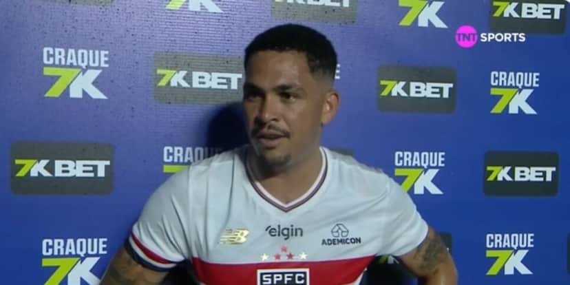 Luciano renovou com o São Paulo até 2028 (Reprodução: TNT Sports) Luciano renovou com o São Paulo até 2028 (Reprodução: TNT Sports)
