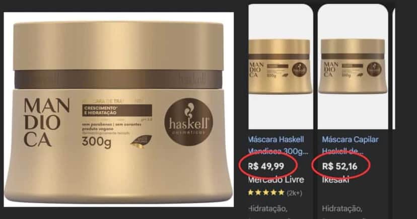 Haskell Mandioca (Foto Reprodução/Montagem/Lennita/Tv Foco/Canva/ML/Google Shopping) Haskell Mandioca (Foto Reprodução/Montagem/Lennita/Tv Foco/Canva/ML/Google Shopping)