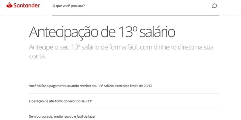 Comunicado disponível no site do Santander (Reprodução: Divulgação) Comunicado disponível no site do Santander (Reprodução: Divulgação)