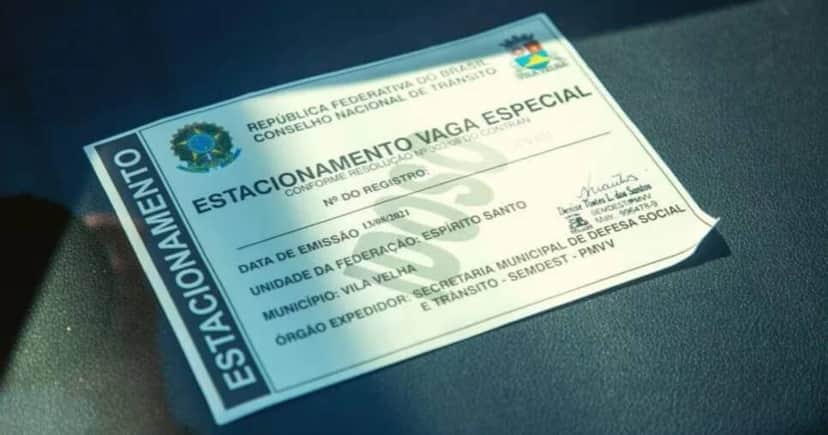 Cartão de estancionamento para idoso (Foto: Divulgação) Cartão de estancionamento para idoso (Foto: Divulgação)