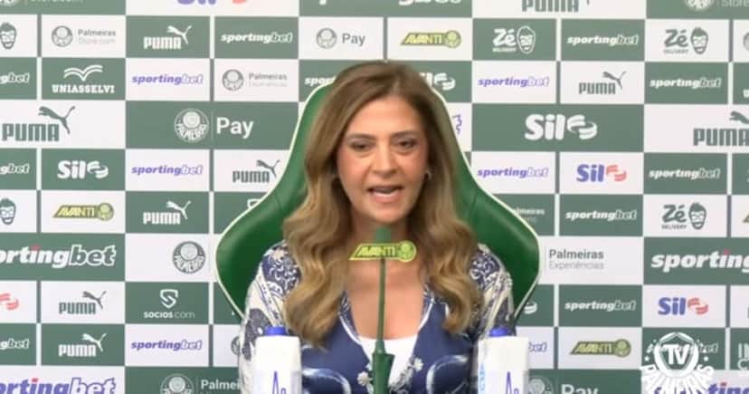 Leila Pereira (Foto: TV Palmeiras) Leila Pereira (Foto: TV Palmeiras)