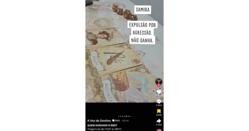 Previsão sobre Samira (Foto: Reprodução / Instagram) Previsão sobre Samira (Foto: Reprodução / Instagram)