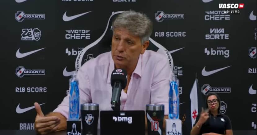 Renato Gaúcho pode perder craque no Vasco (Foto: Vasco TV) Renato Gaúcho pode perder craque no Vasco (Foto: Vasco TV)