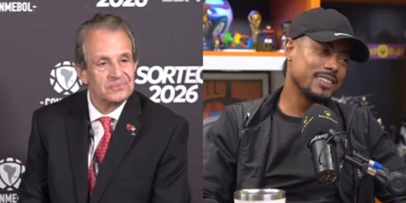 Bap demonstrou muito carinho por Bruno Henrique (Reprodução: ESPN / Barbacast / Youtube) Bap demonstrou muito carinho por Bruno Henrique (Reprodução: ESPN / Barbacast / Youtube)