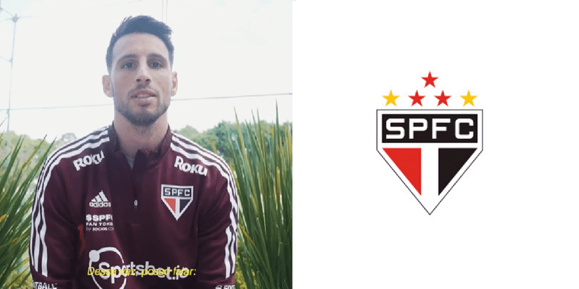 Calleri no São Paulo (Foto: Reprodução/ YouTube/ São Paulo TV) Calleri no São Paulo (Foto: Reprodução/ YouTube/ São Paulo TV)