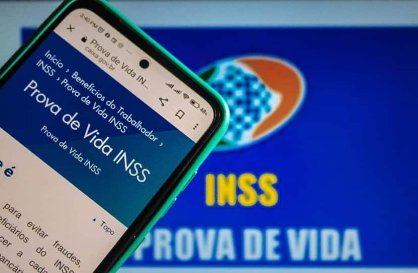 Tela de prova de vida INSS (Foto Reprodução/Internet) Tela de prova de vida INSS (Foto Reprodução/Internet)