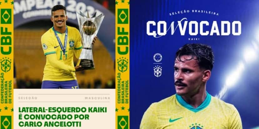 Kaiki Bruno convocado para seleção brasileira (Reprodução: Instagram) Kaiki Bruno convocado para seleção brasileira (Reprodução: Instagram)