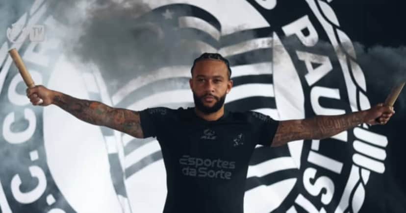 Depay no Corinthians (Foto: Corinthians TV)
