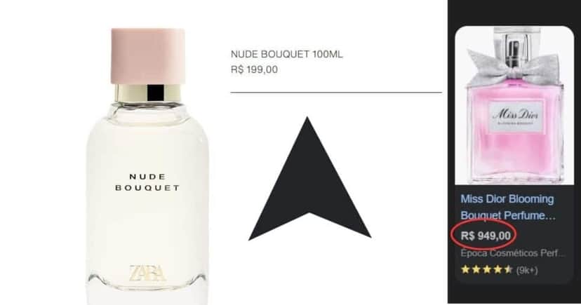 Nude Bouquet (Foto Reprodução/Montagem/TV Foco/Zara/Google Shopping) Nude Bouquet (Foto Reprodução/Montagem/TV Foco/Zara/Google Shopping)