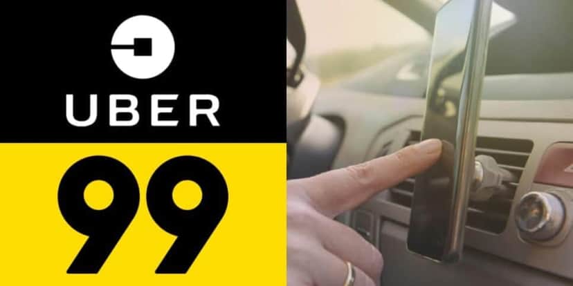 Projeto para motoristas da Uber e 99 mexerem no celular sem levar multa (Reprodução: Montagem TV Foco) Projeto para motoristas da Uber e 99 mexerem no celular sem levar multa (Reprodução: Montagem TV Foco)