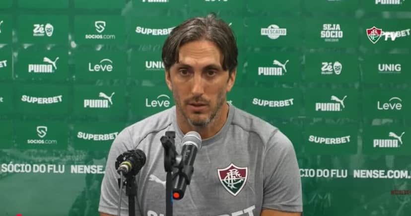 Zubeldía está no Fluminense e Renato no Vasco (Foto: TV Fluminense) Zubeldía está no Fluminense e Renato no Vasco (Foto: TV Fluminense)