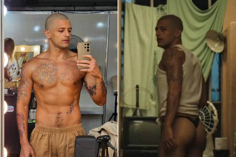 Ator que deu vida a Cristian Cravinhos usando calcinha (Foto: Reprodução/ Internet) Ator que deu vida a Cristian Cravinhos usando calcinha (Foto: Reprodução/ Internet)