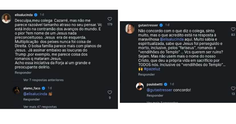 Famosos criticam curso de Juliano Cazarré (Foto: Reprodução / Instagram) Famosos criticam curso de Juliano Cazarré (Foto: Reprodução / Instagram)