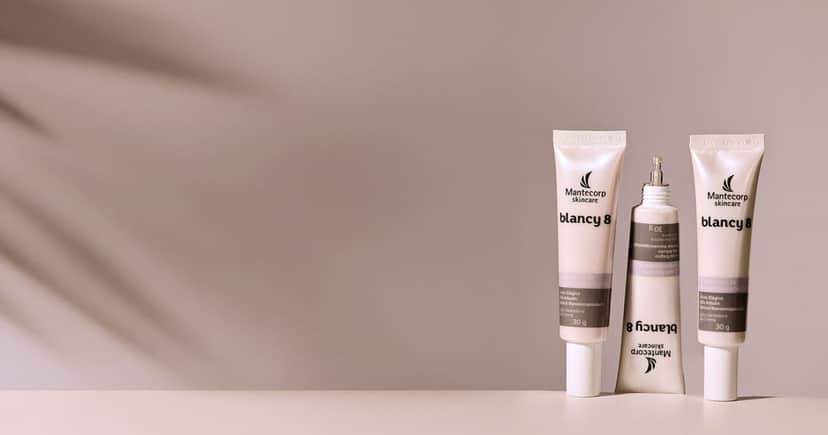 Blancy 8 Mantecorp Skincare para rejuvenescer a pele - Foto: Montagem Blancy 8 Mantecorp Skincare para rejuvenescer a pele - Foto: Montagem
