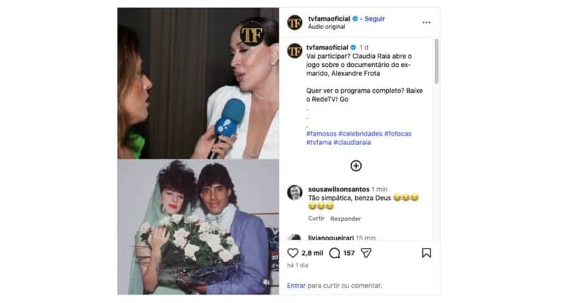 Claudia Raia em entrevista (Foto: Reprodução / Instagram) 