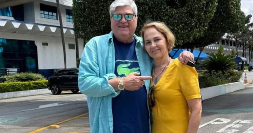Datena e esposa em clique recente (Foto Reprodução/Instagram) Datena e esposa em clique recente (Foto Reprodução/Instagram)