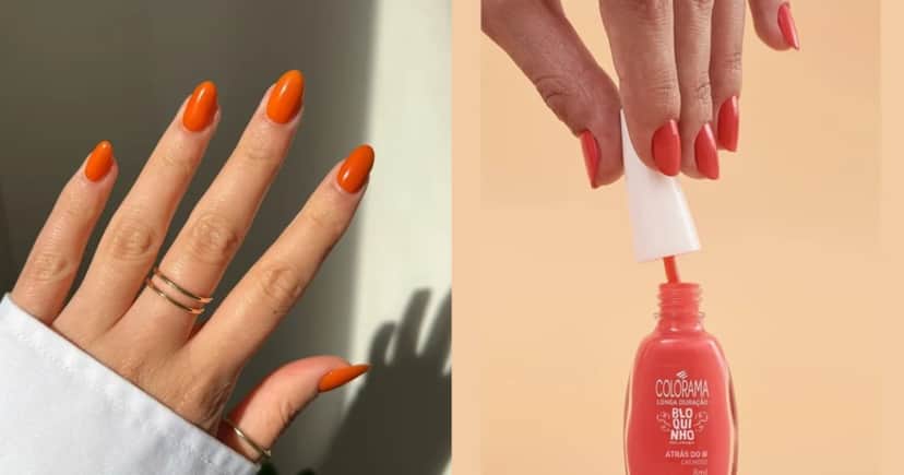 Esmalte laranja tijolo (Foto: Reprodução/Internet) 