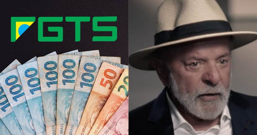 FGTS, notas de Real e Luiz Inácio Lula da Silva (Fotos: Reproduções / Internet / Canva / Globo)