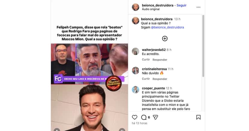 Felipeh Campos (Foto: Reprodução / Instagram) Felipeh Campos (Foto: Reprodução / Instagram)