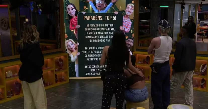 Festa do Top 5 do BBB26 (Foto: Reprodução / Globo)